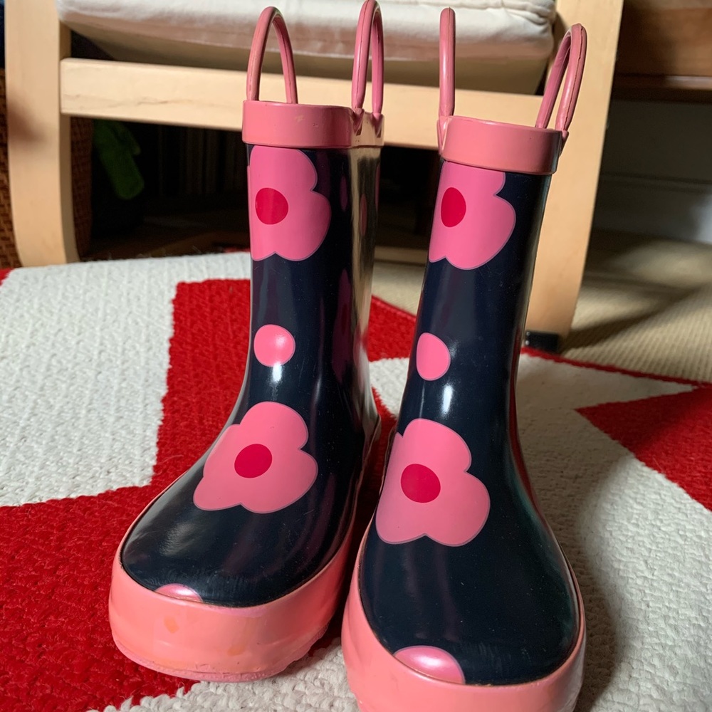 Floral Rain Boots